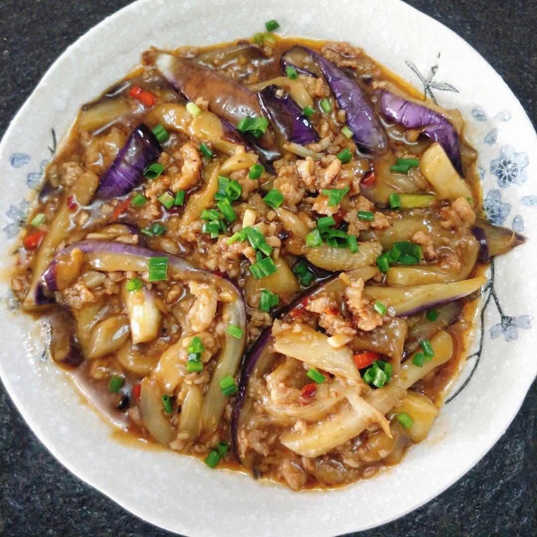 红烧肉沫茄子