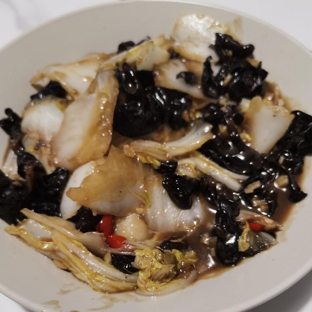 开胃下饭菜！醋溜白菜木耳