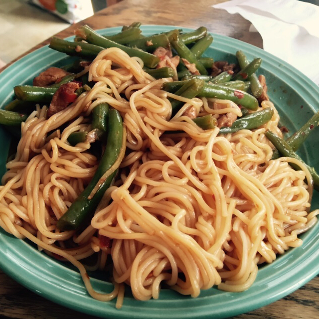 蒸面（四季豆焖面）