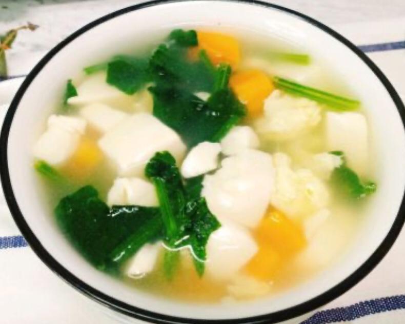 菠菜豆腐汤的做法