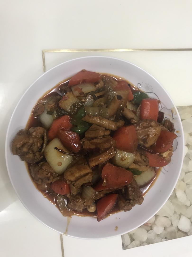 大盘鸡🐔                                 每一步都超仔细