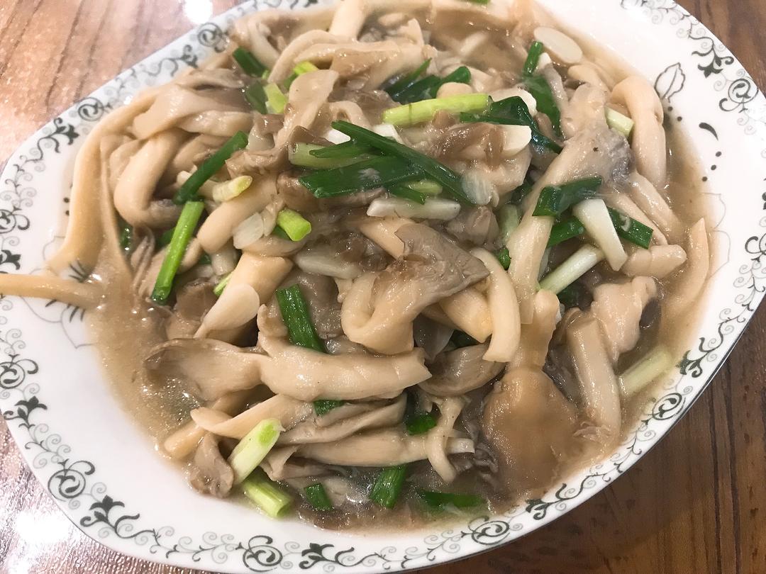 独家清炒平菇的做法