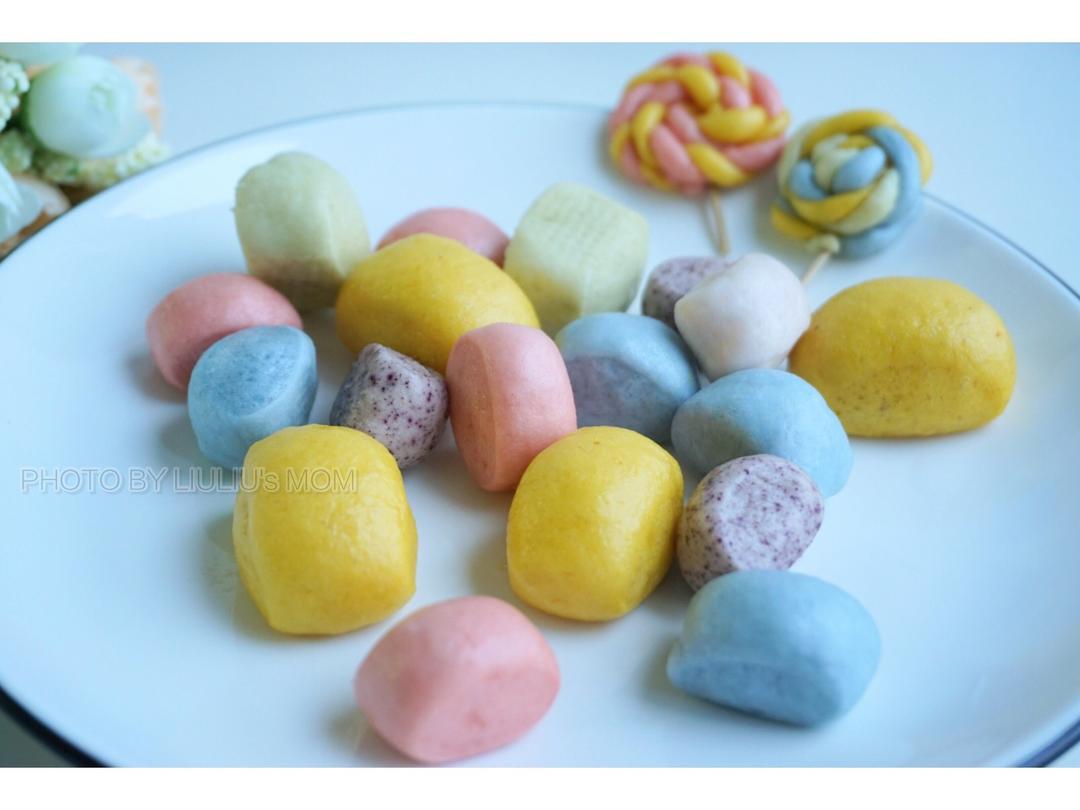 宝宝的彩色刀切小馒头