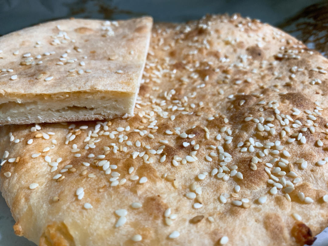 平底锅特色早餐【蒙古奶酪饼】！柔软爆浆会拉丝，超简单！