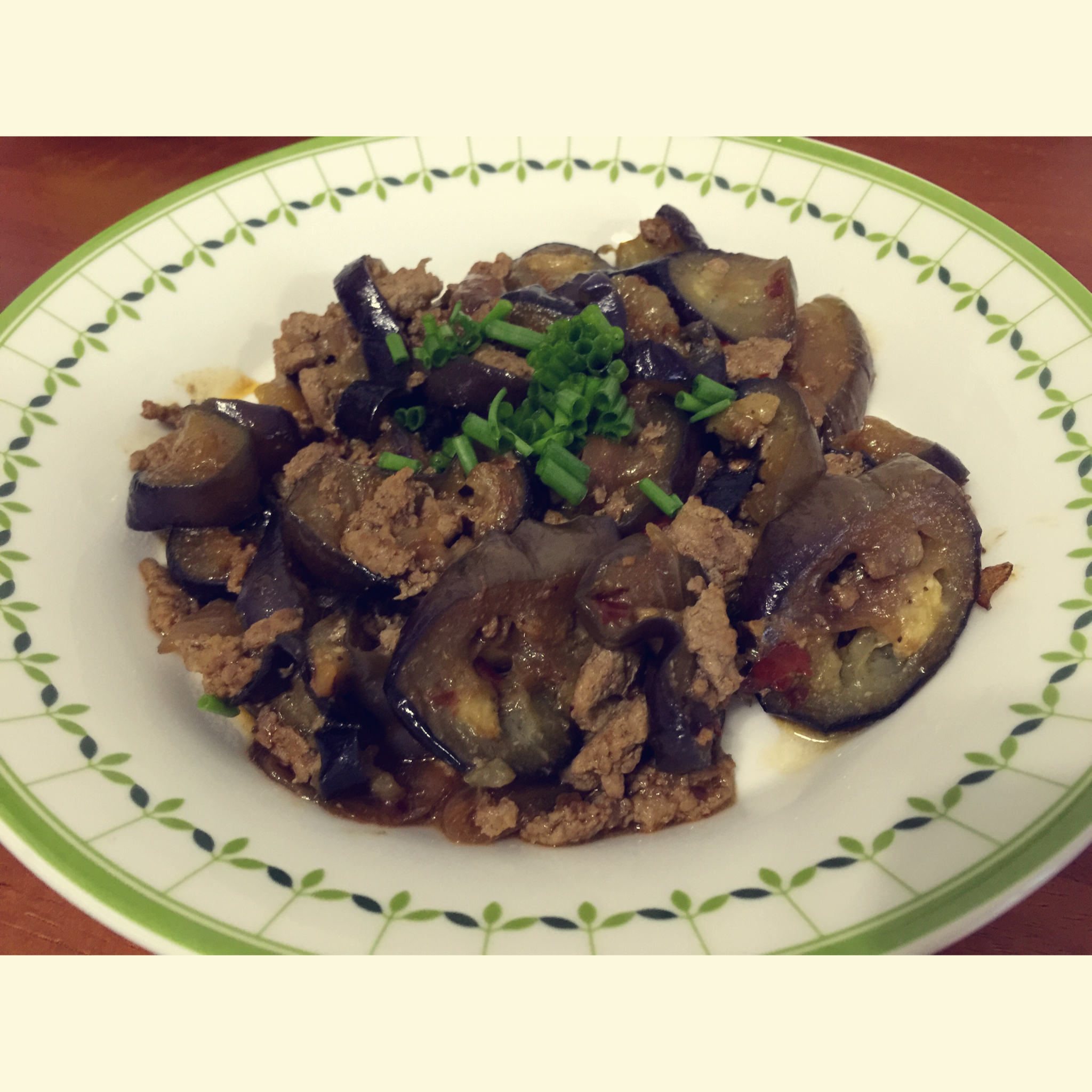 红烧肉沫茄子