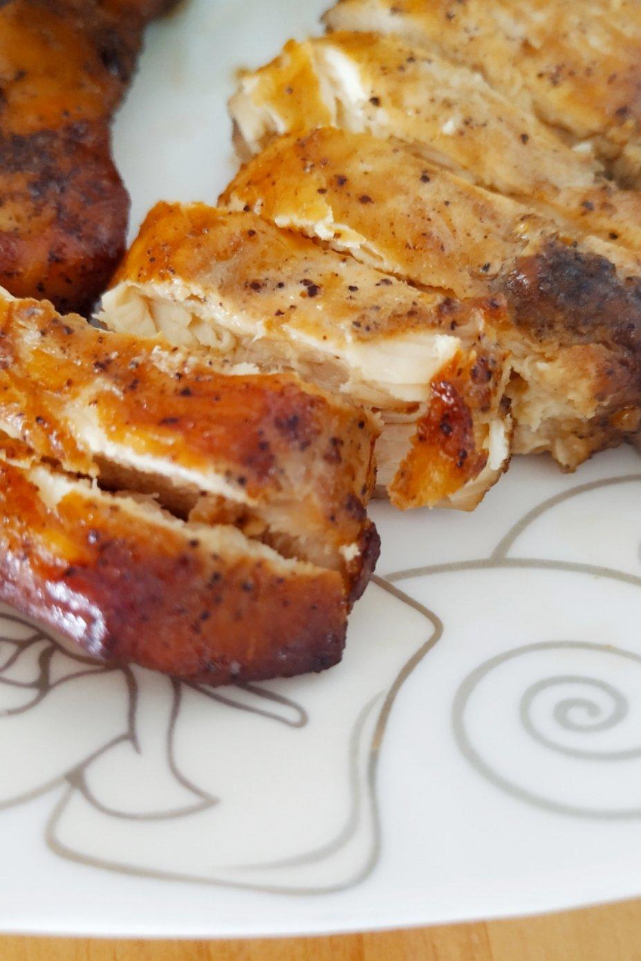 鸢尾花8做的无油低脂烤鸡胸肉减肥版