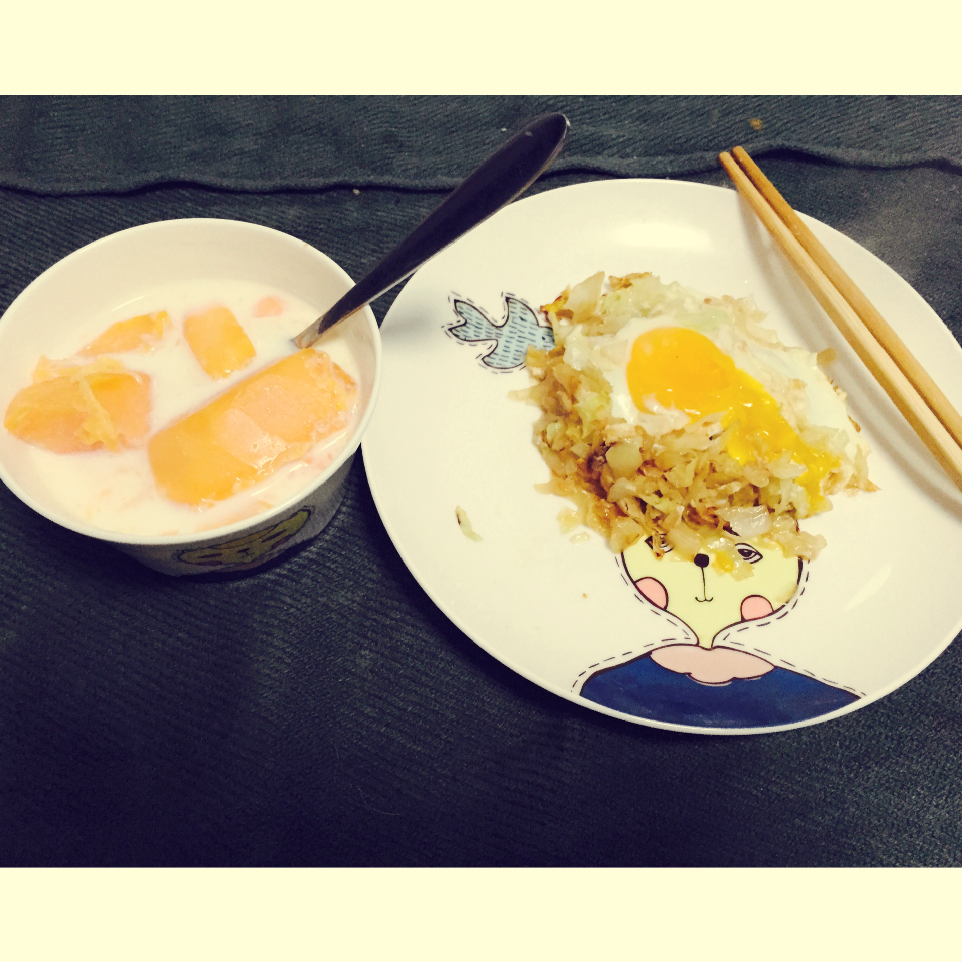 快手早餐料理-卷心菜烘蛋