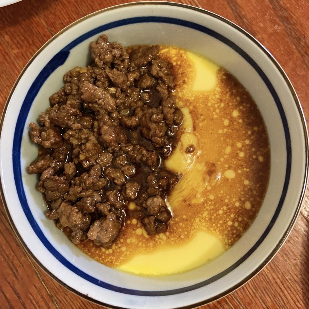 肉末豆腐蒸蛋