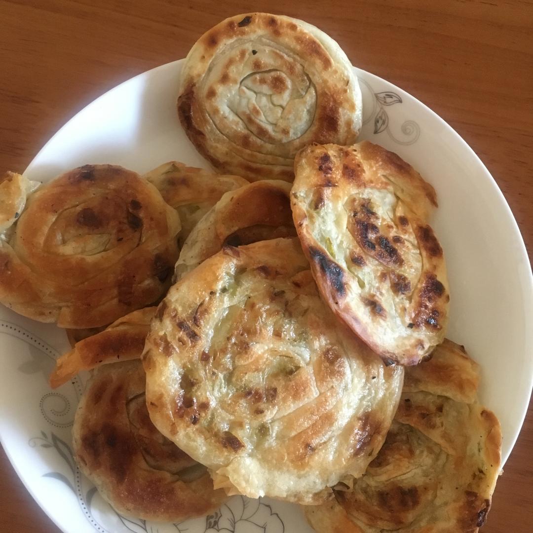饺子皮葱油饼