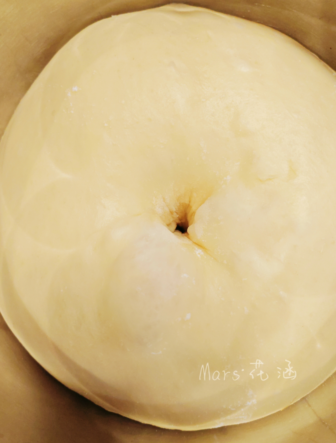 老奶油面包（咸奶油老式）面包机揉面 轻松出手套膜的做法 步骤3