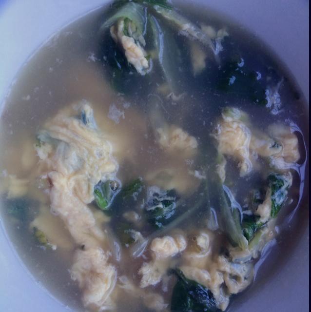 小青菜鸡蛋汤
