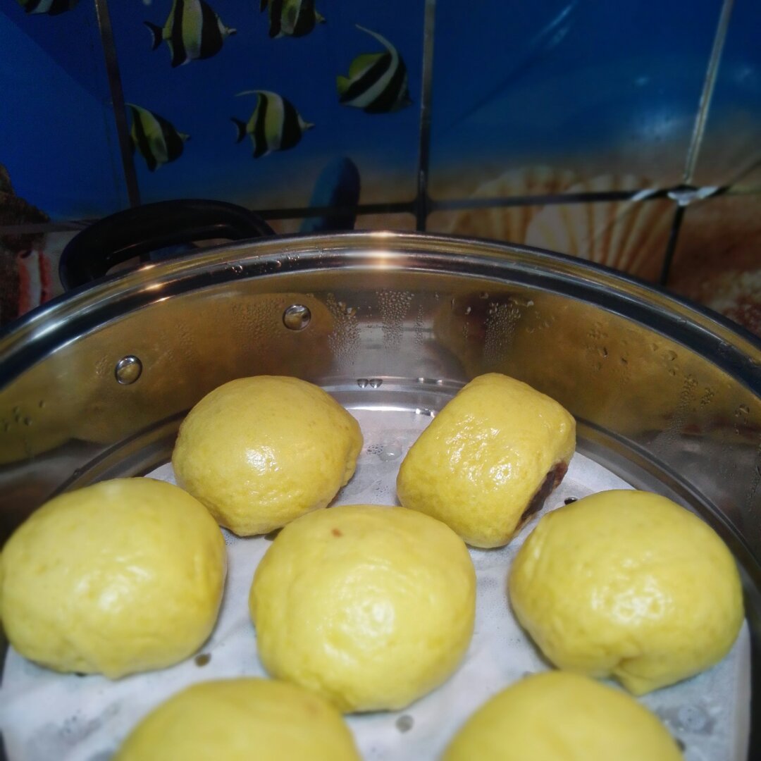 新手也可以--详解如何做出人见人爱、金黄的南瓜馒头