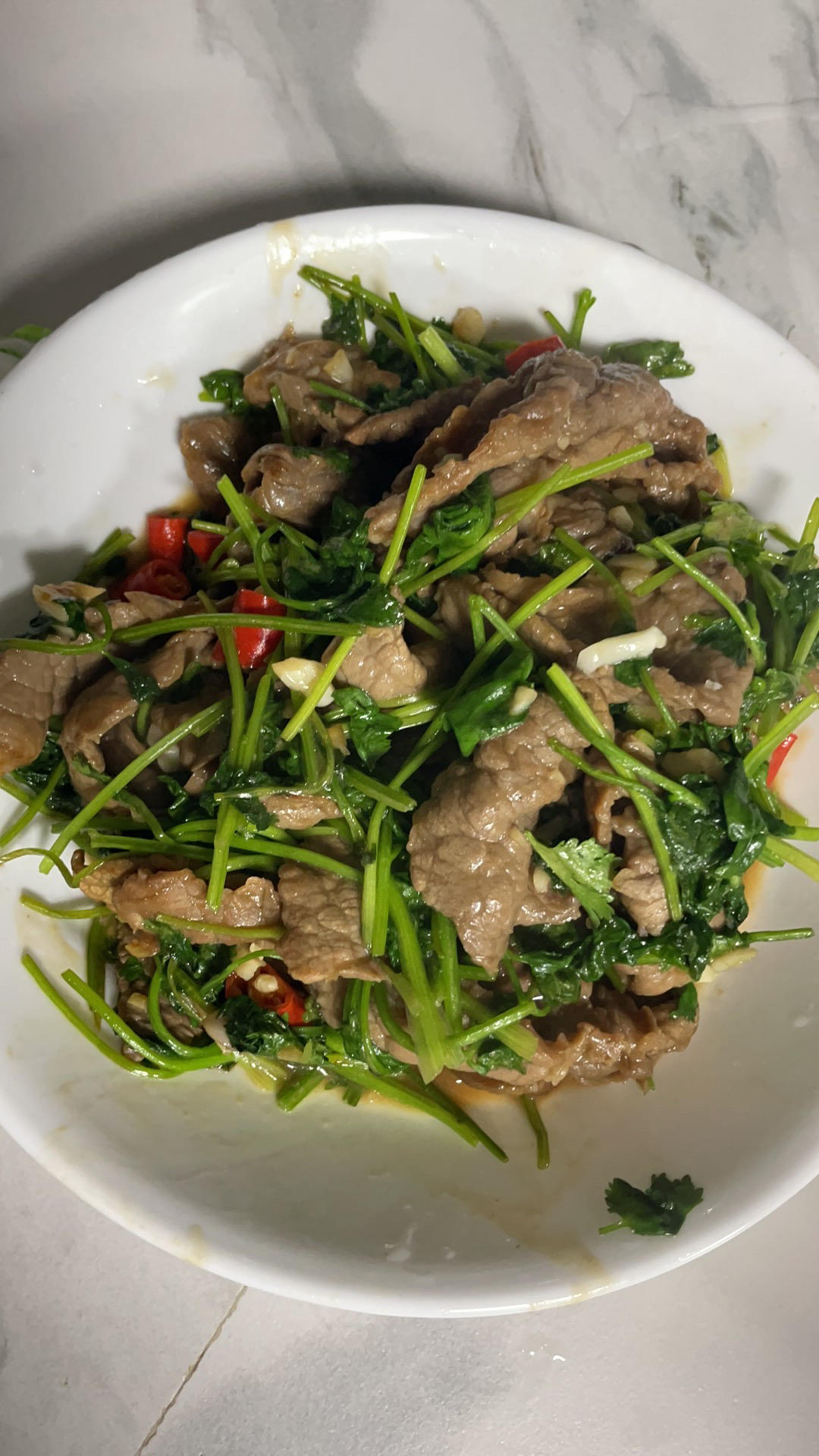 好吃到哭的😂香菜炒牛肉