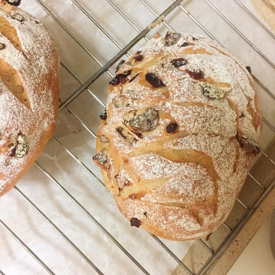 全麦核桃包～软欧包