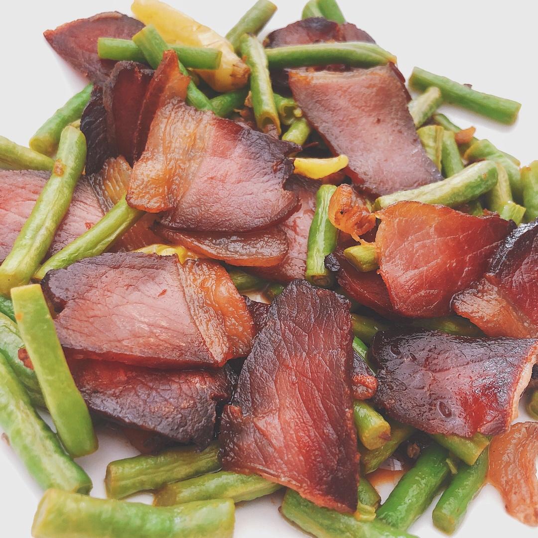 家常版豆角炒腊肉
