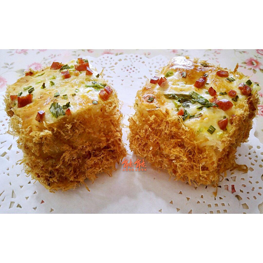 香葱肉松面包