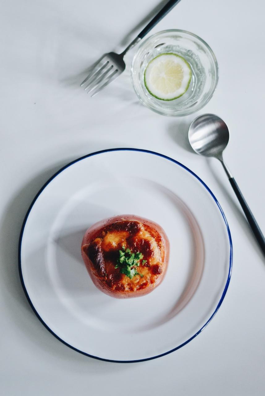 低脂健康-黑椒烤番茄