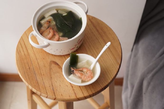 清热解暑的鲜虾海带豆腐汤的做法