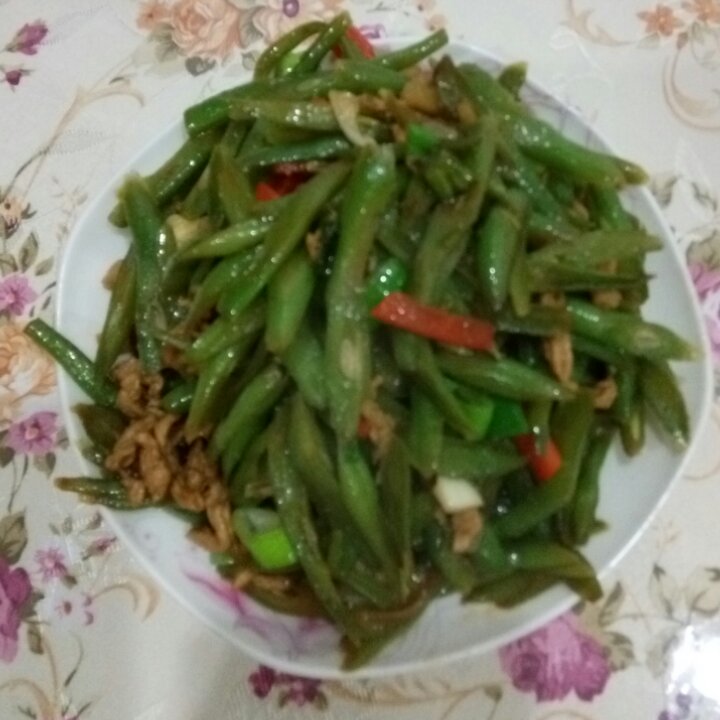 豆角炒肉