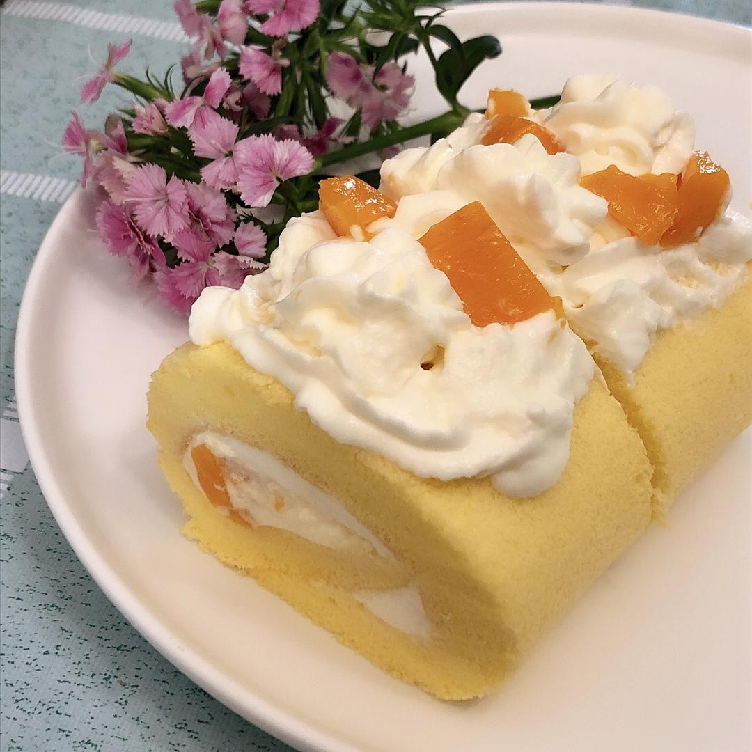 芒果蛋糕卷的做法
