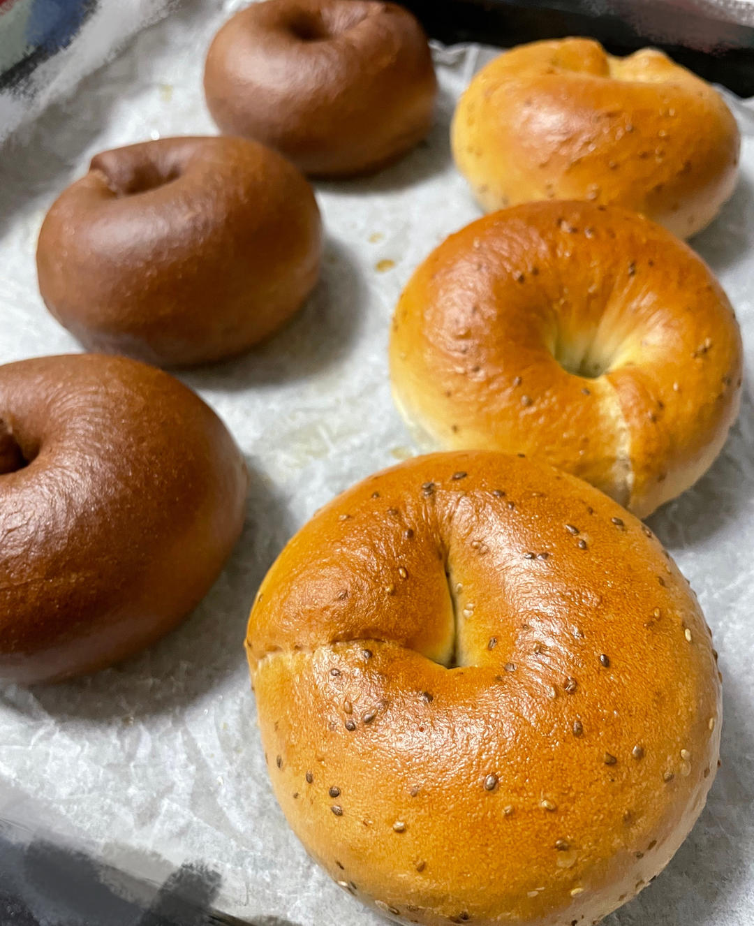 原味贝果🥯/黑芝麻贝果🥯