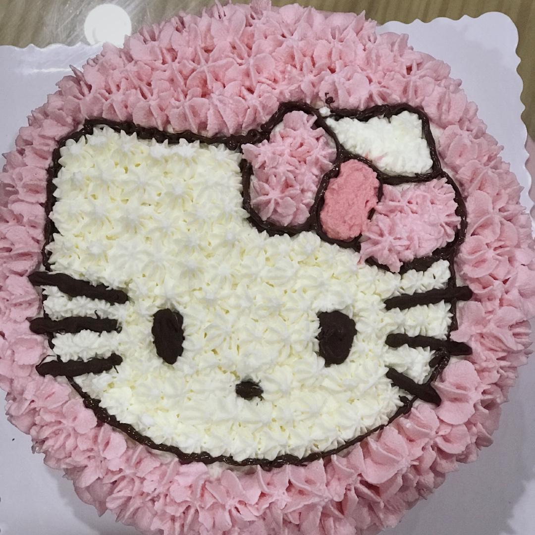 suxia做的hellokitty蛋糕0绘画基础适用