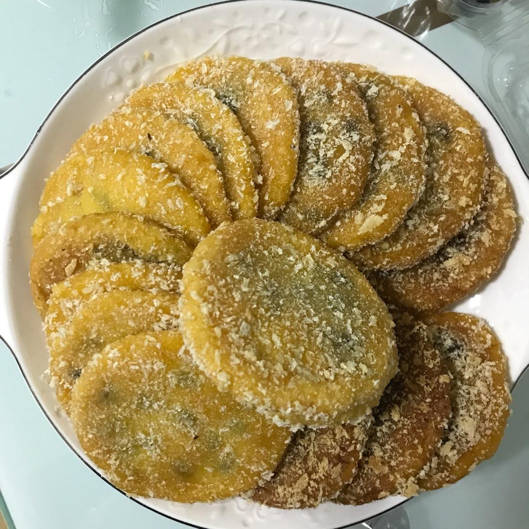 雪花南瓜饼