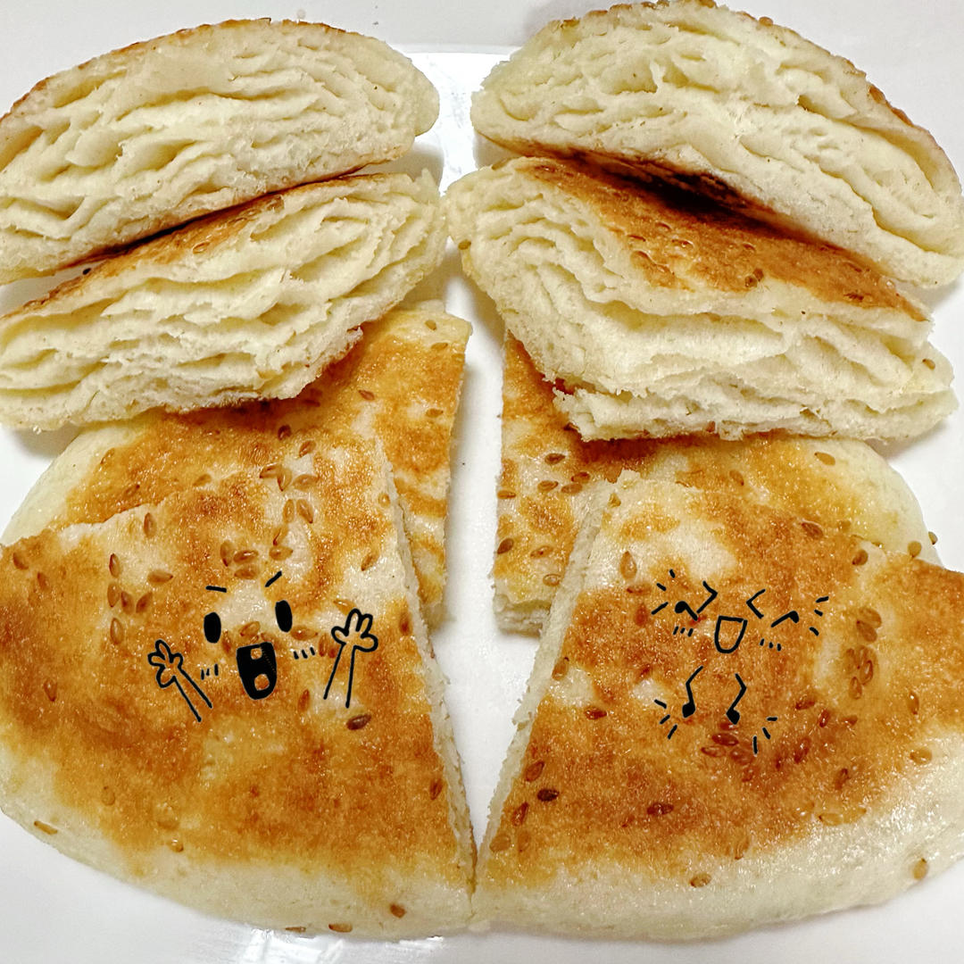 发面千层饼 一发快速面食凉了也不硬