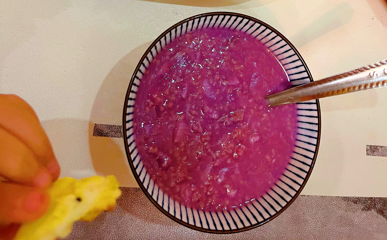 紫薯山药小米粥