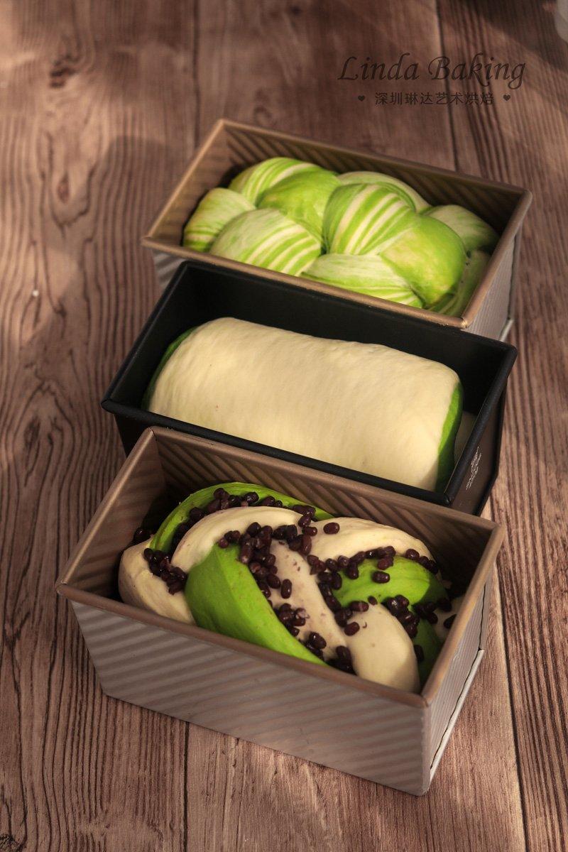 抹茶蜜豆吐司