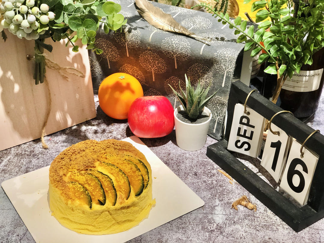 芝芝南瓜流心蛋糕