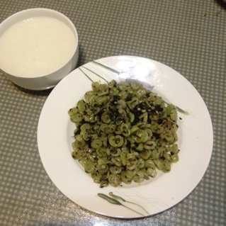 肉末榄菜四季豆