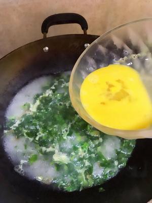 清爽小白菜鸡蛋汤的做法 步骤9