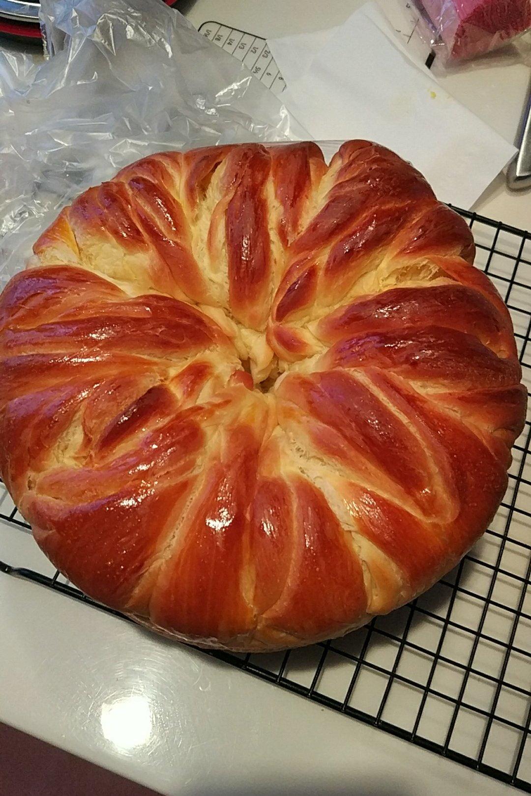 手撕千层花朵面包