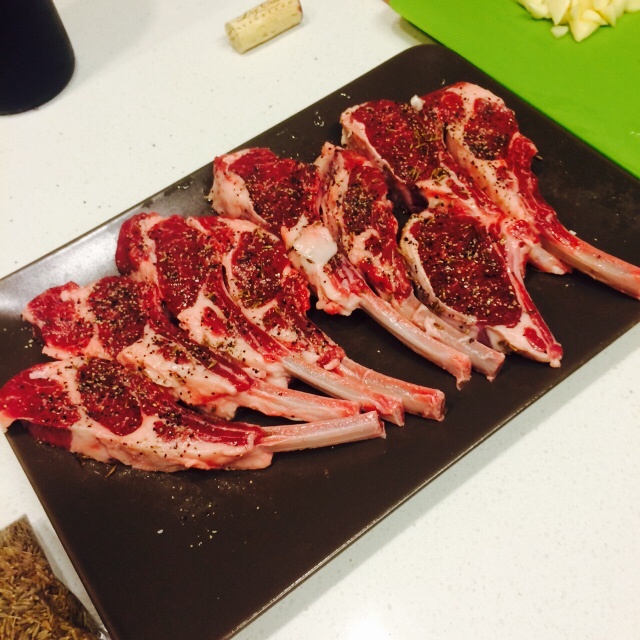 蒜香煎羊排
