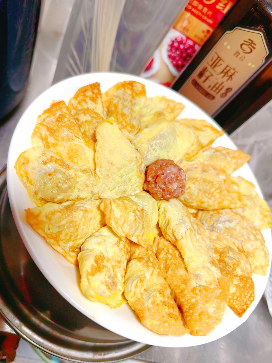 过年必备菜…蛋饺…