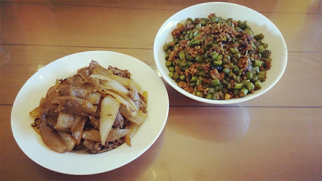 肉沫豆角下饭菜