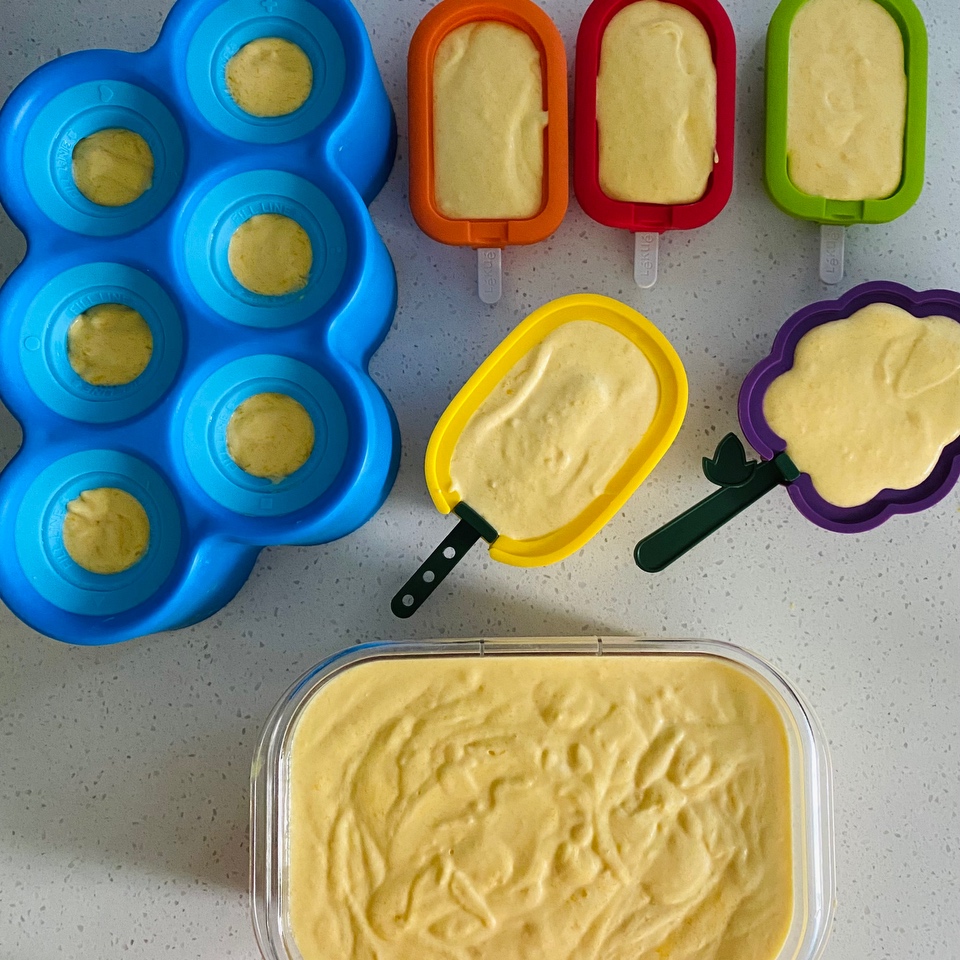 芒果冰淇淋—简单无鸡蛋、消耗淡奶油的做法 步骤5