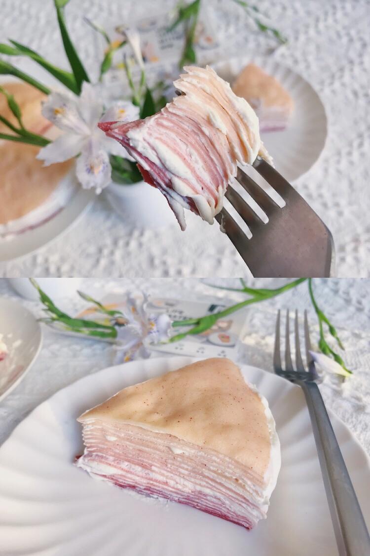 ‼️樱花🌸粉渐变千层蛋糕🍰火爆女神节的做法