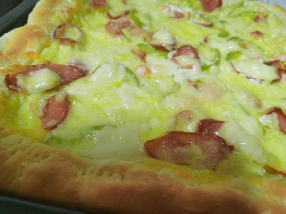 鲜虾🍤培根披萨🍕“内附敲好吃的饼皮做法”