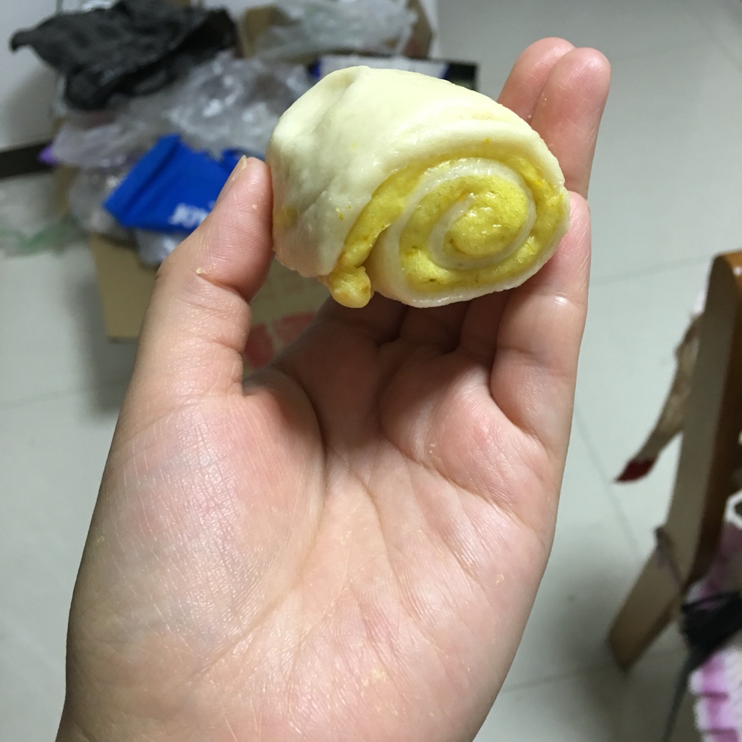 南瓜紫薯花样馒头