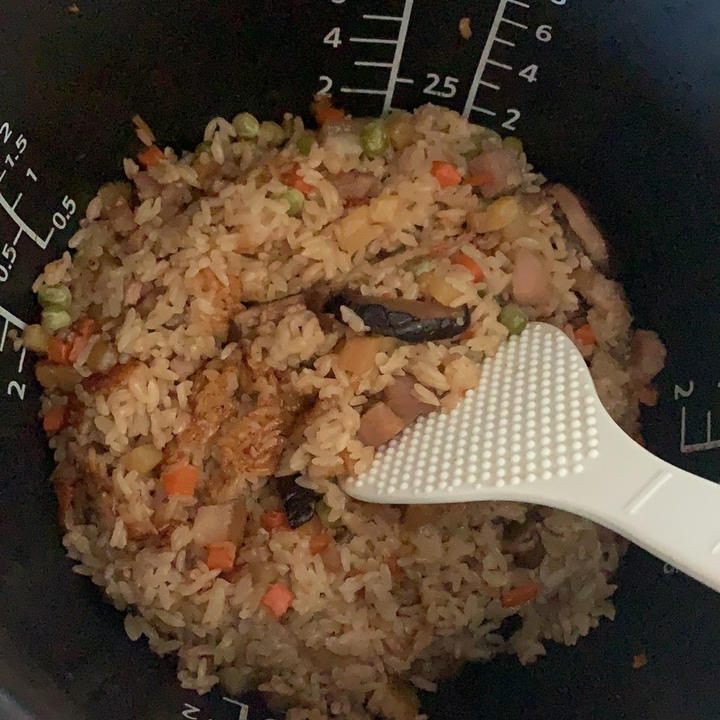 电饭锅版腊肉饭