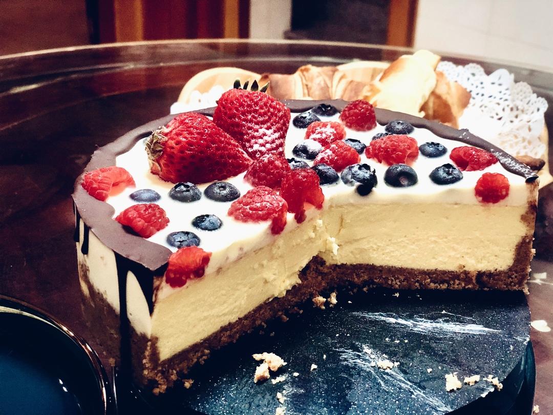 ㊙️🔥慕斯遇上重乳酪‼️好吃到爆双层芝士蛋糕
