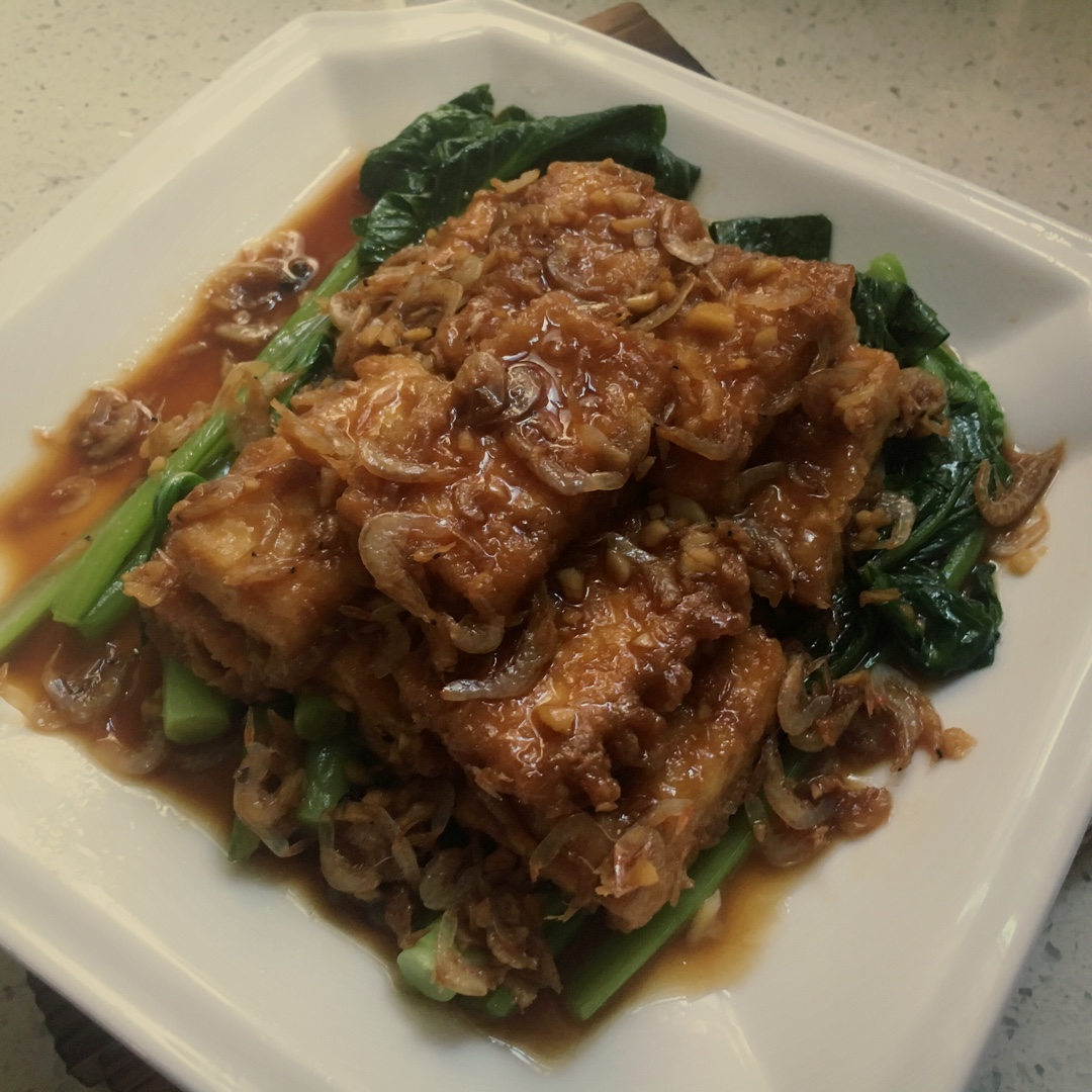 虾皮锅塌豆腐 （鲁菜）