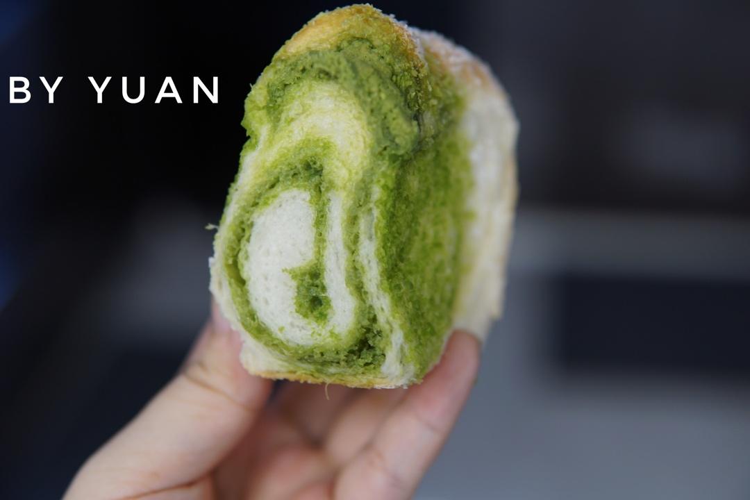 抹茶奶酥小金砖（70%中种吐司）