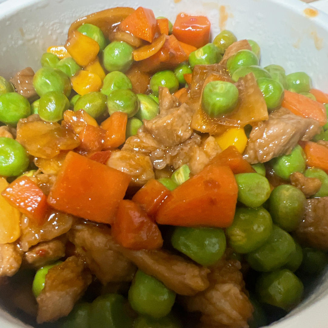 快手菜 青豆炒肉