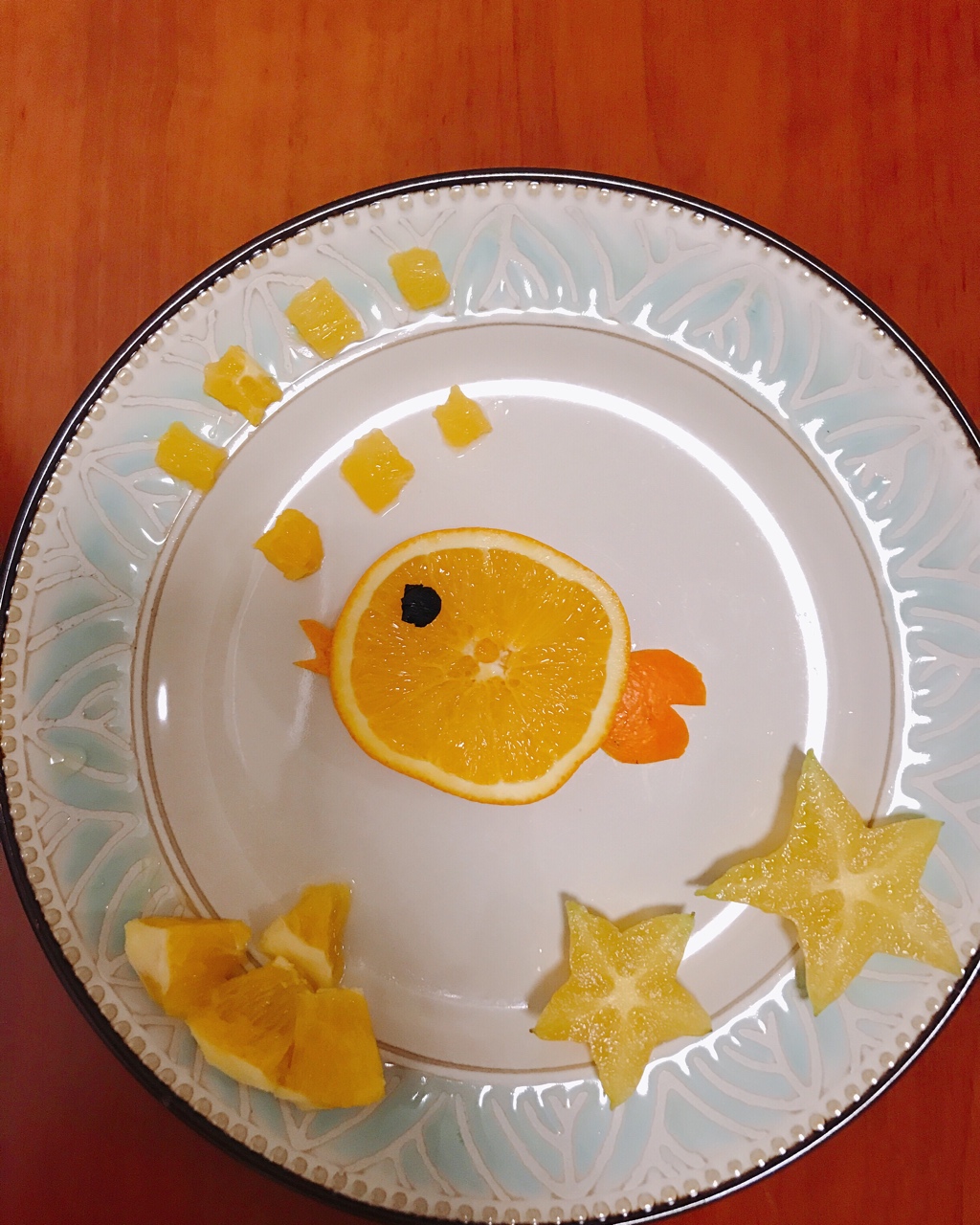 水果摆盘-年年有鱼-橙子
