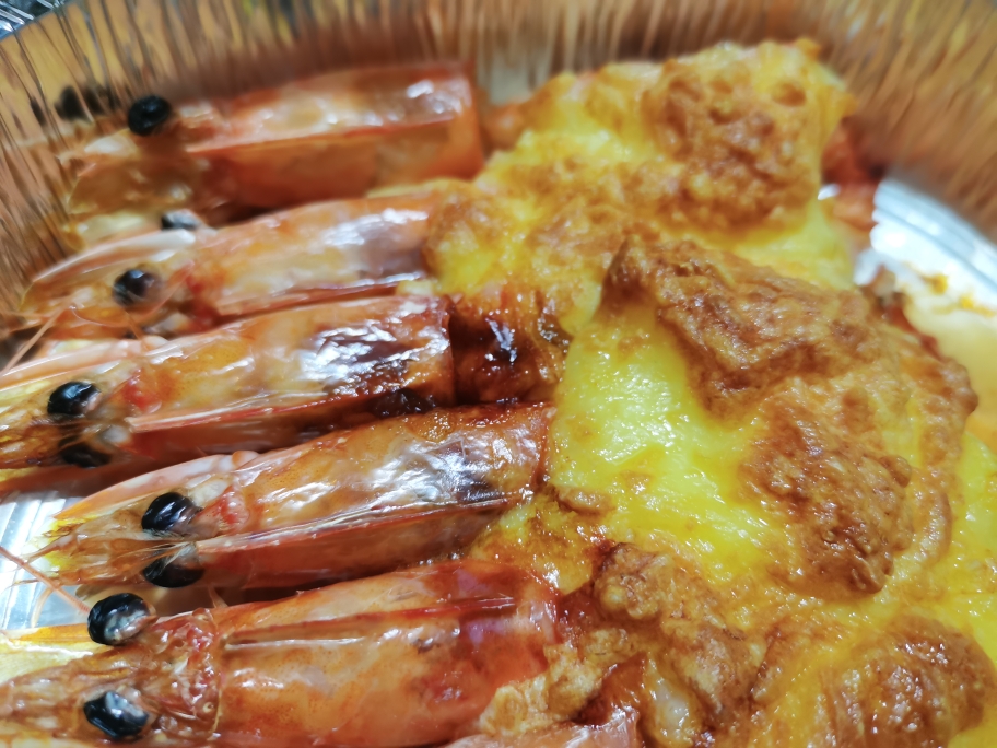 零厨艺懒人版的芝士焗大虾的做法