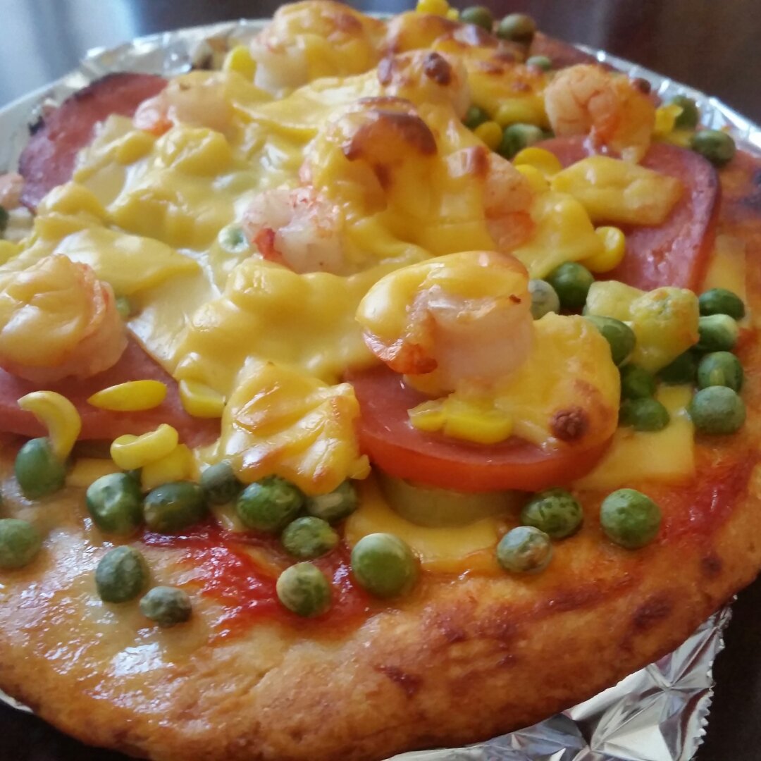 鲜虾培根薄披萨—海氏烤箱定制