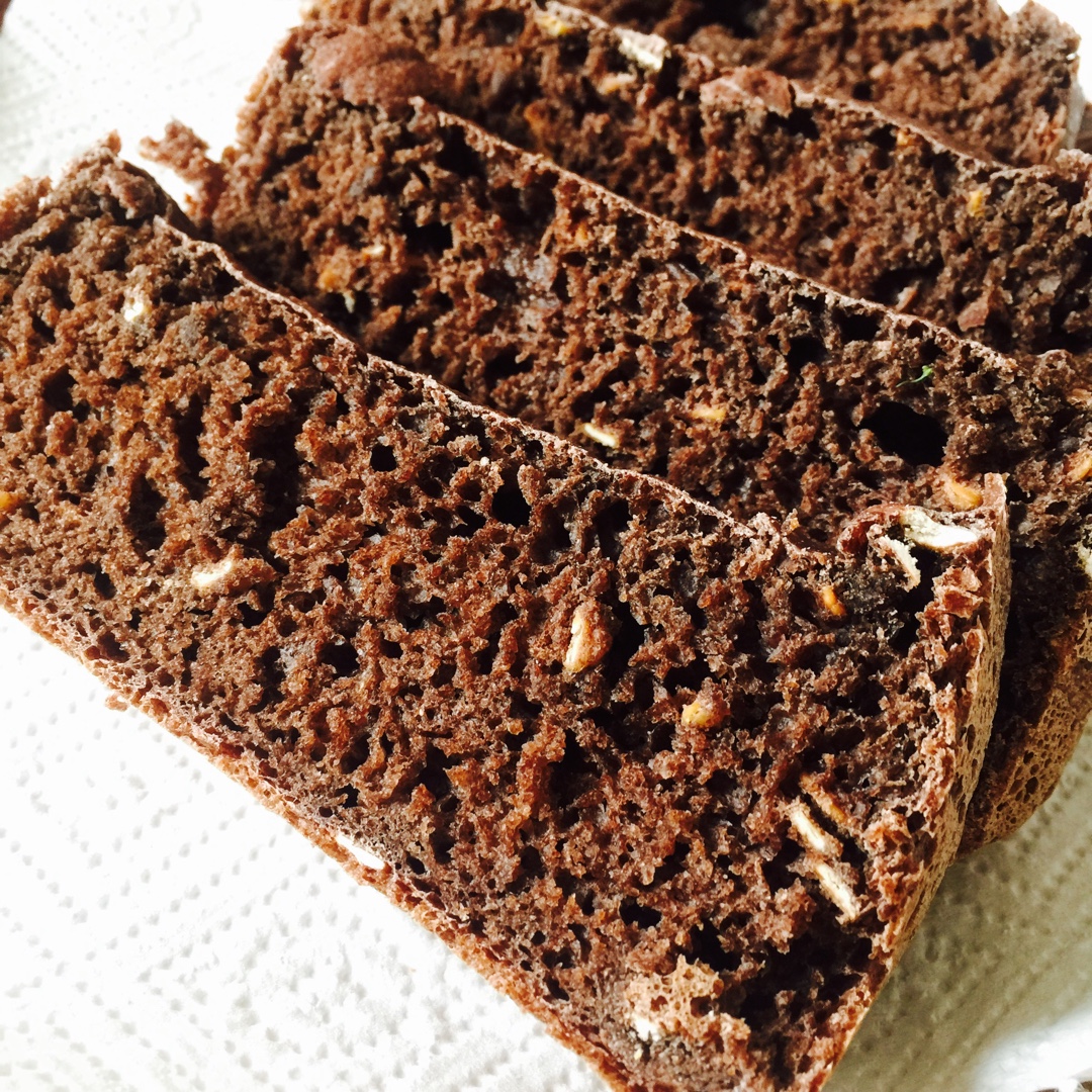 慢碳高纤纯全麦面包～（无油无糖无蛋无奶）